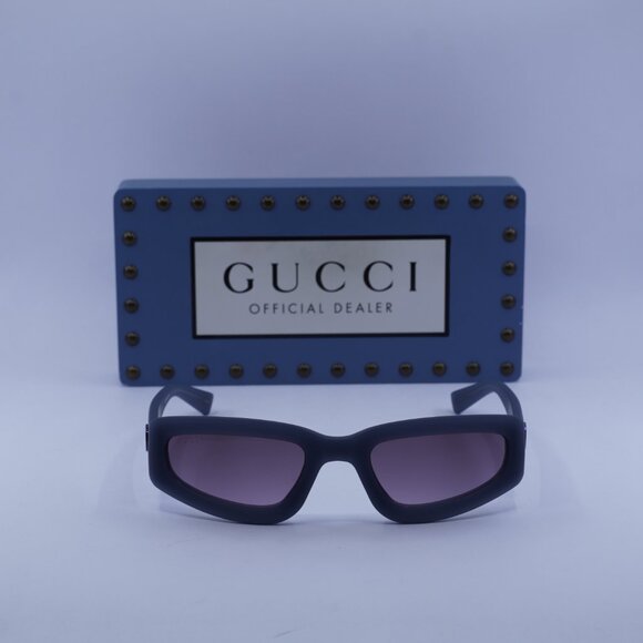 Gucci GG1787S 004 Cat Eye Sunglasses - Milky Grey/Violet - Picture 2 of 11